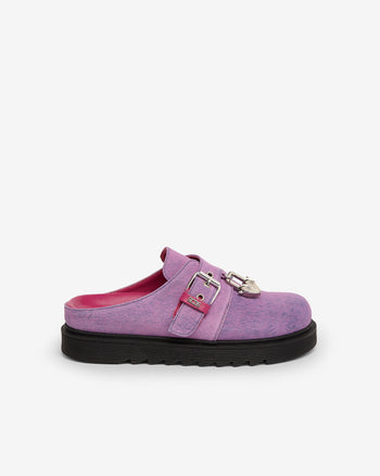 Beatch Denim Mules With Charm | Unisex Shoes Pink | GCDS Spring/Summer 2023